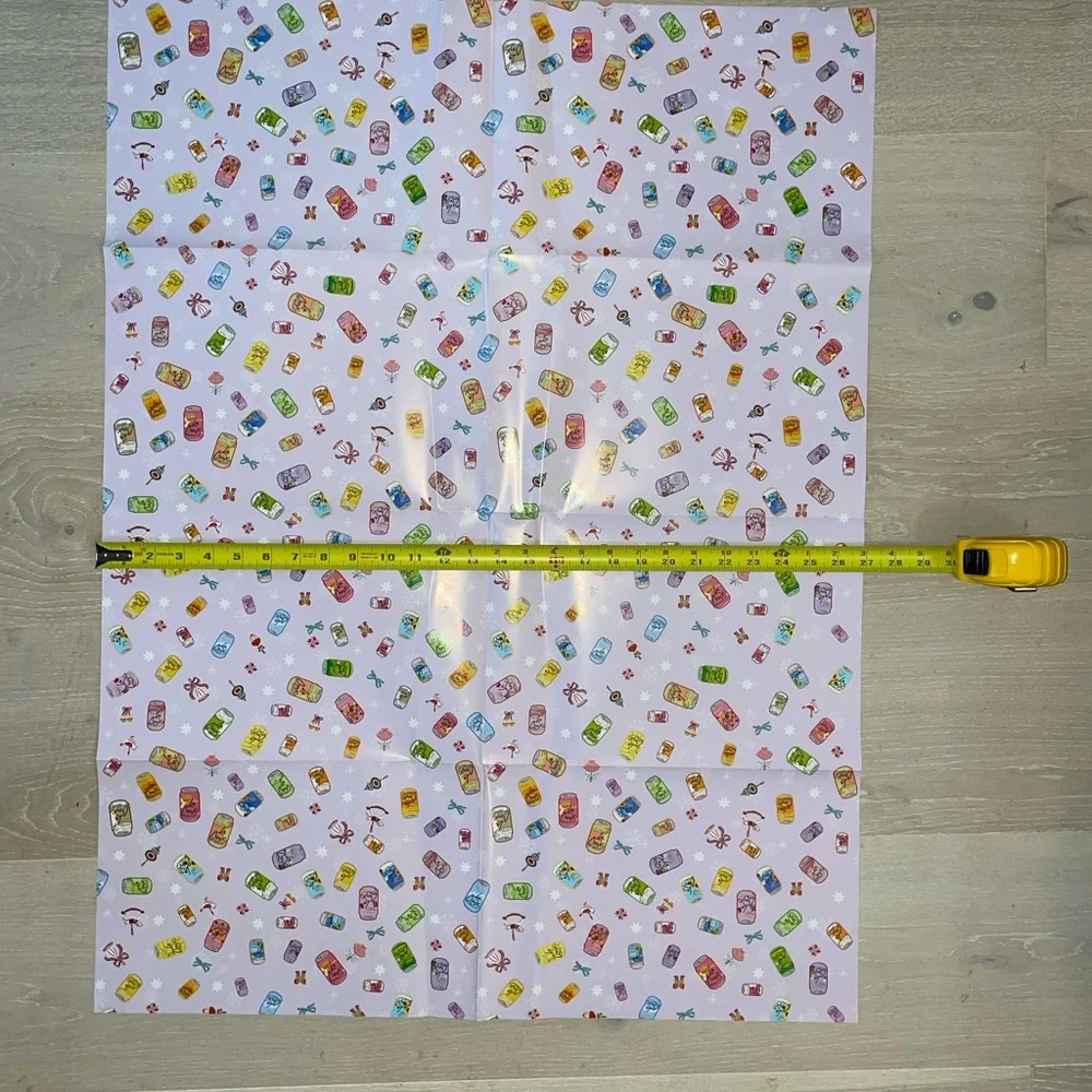 Festive LaCroix Holiday Christmas Gift Tags Sticker Sheet and Wrapping Paper Set